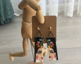 Frida miyuki earrings