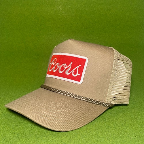 Coors Banquet Beer Landscape Patch on Beige Rope Hat With Etsy