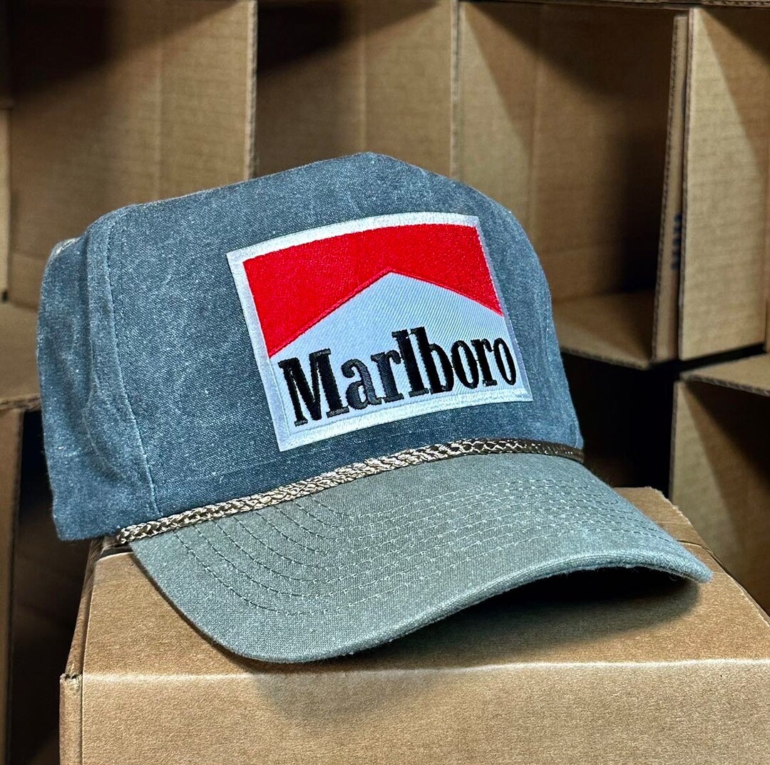 Vintage Style Marlboro Hat Etsy