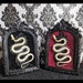Snake Skeleton Framed, Black & Burgundy (Real Snake Skeleton | Framed Snake | Vintage Style Frame | Gothic Decor | Dark Decor | Oddity)