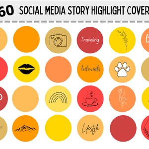 Social Media Story Highlight Covers // Instagram Story Highlight Covers