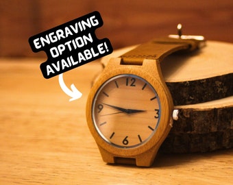 Engraved Wooden Watch | Custom Wood Watch