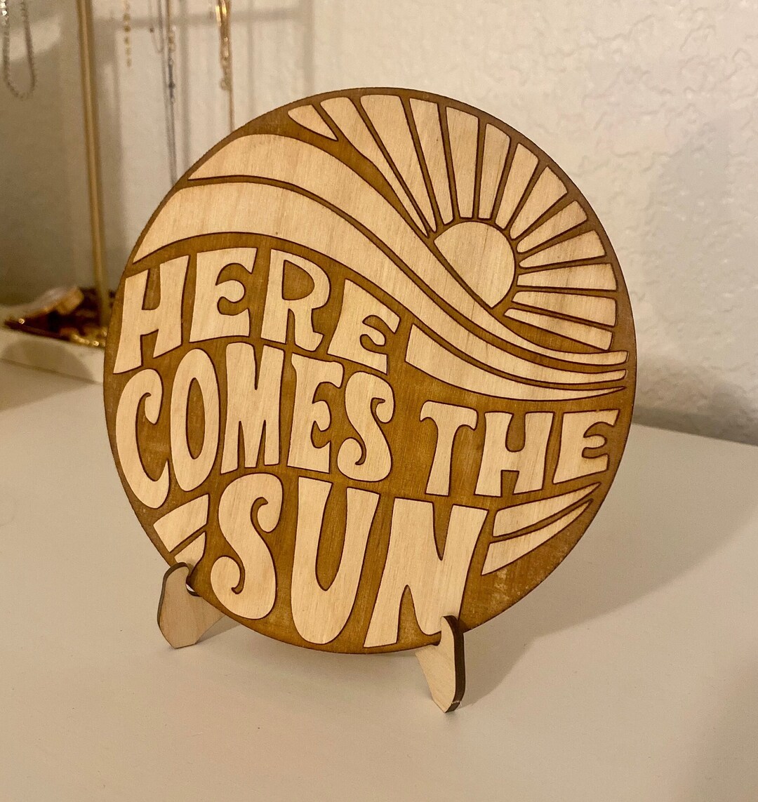 Here Comes The Sun Decor Nursery Shelf Decor Dorm Decoration
