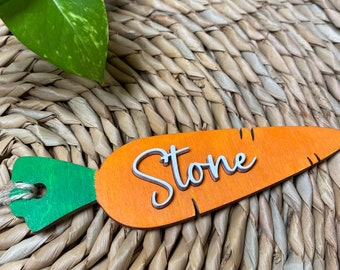 Easter Basket Carrot Name Tag | Custom Kid Tag | Carrot Name Tag | Easter Tag