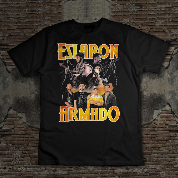 Eslabon Armado Vintage Look T-shirt Playera Regional Mexicano 
