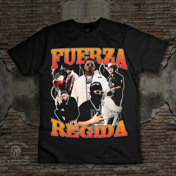 Fuerza Regida vintage look t-shirt playera regional mexicano Tshirt, Furerza Regida Tshirt, Mexican Corridos, Corridos Sinaloa LA otro Pedoo