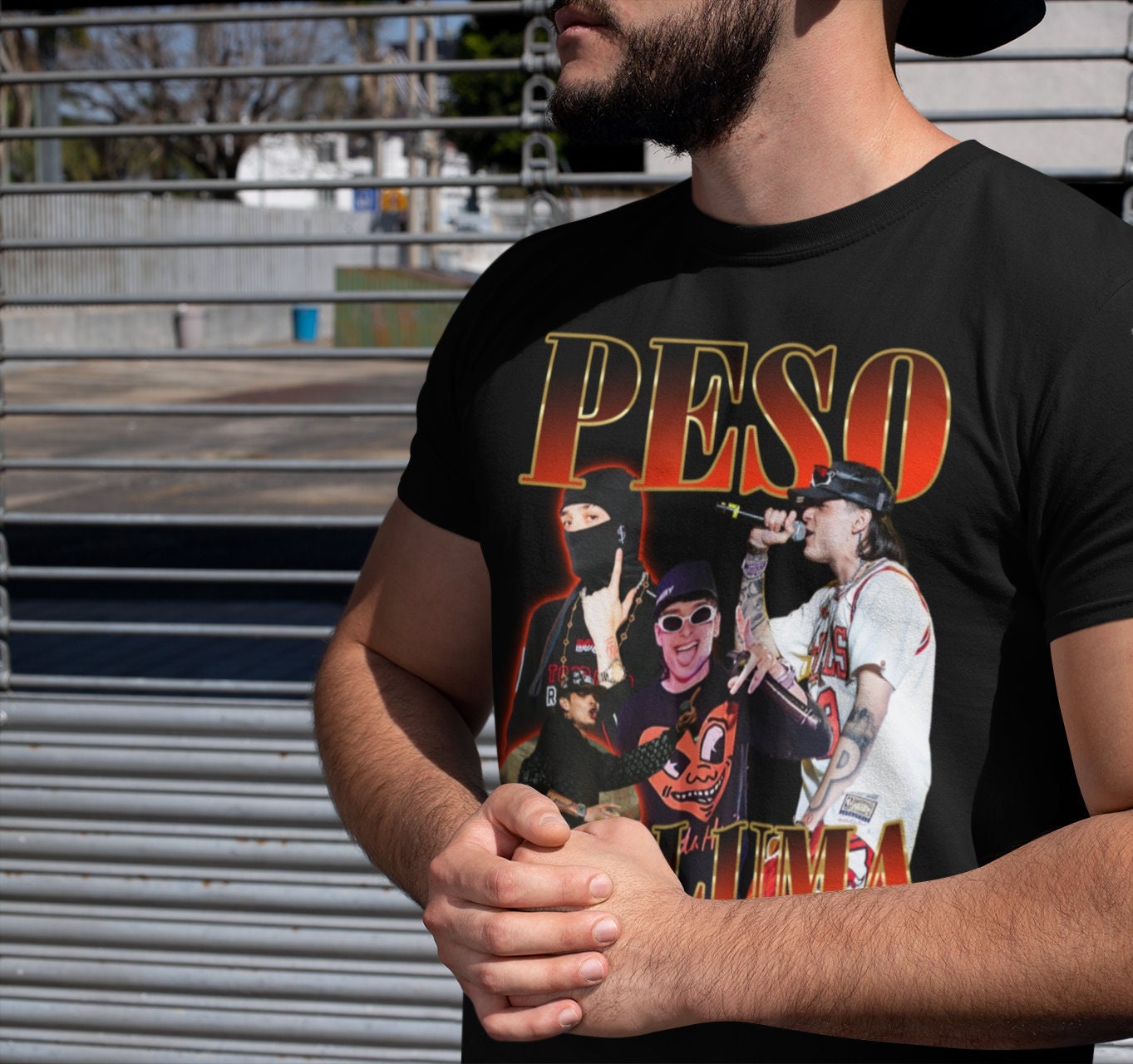 Peso Pluma 90s Vintage Shirt, Baseball Shirt - Reallgraphics