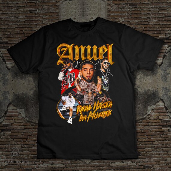 Anuel AA Vintage look Camisa / realista la/ Camiseta / Anuel AA Ropa / Anuel  / Anuel Merch / hecho a mano / Tendencia / Regalo / Mujer / Hombre -   México