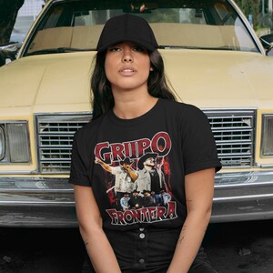Grupo Frontera Vintage Look T-shirt Playera Regional Mexicano Un X100to ...