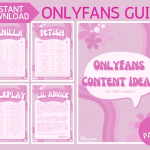 OnlyFans Content Ideas for Solo content - Adult Creators for Onlyfans, Fansly, LoyalFans, AdmireMe, other fan sites, and Cam Girl sites