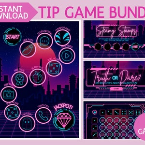 OnlyFans Tip Game Bundle - Printable Anime Adult Game for Adult Creators using Onlyfans, Fansly, LoyalFans, other fan sites, and Cam Girls