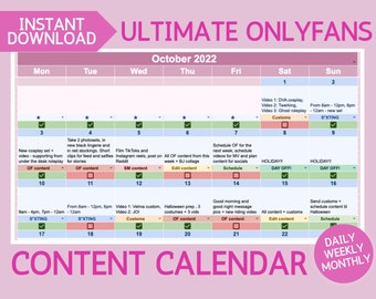 Onlyfans Daily Metrics Tracker and Graphs Google Sheets - Etsy