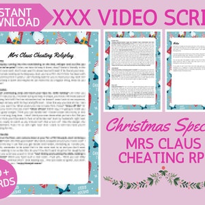 Naughty Christmas Video Script - Mrs Claus Cheating Roleplay | for OnlyFans, Fansly, NiteFlirt, Adult Content fan sites and Cam Girl sites
