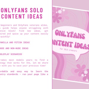Onlyfans Content Ideas for Solo Content - Adult Creators for Onlyfans