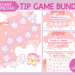 OnlyFans Tip Game Bundle - Printable Adult Game for Adult Creators using Onlyfans, Fansly, LoyalFans, other fan sites, and Cam Girls