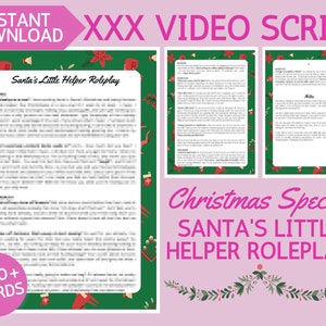 Naughty Christmas Video Script - Santa&#39;s Little Helper | for OnlyFans, Fansly, NiteFlirt, Adult Content fan sites and Cam Girl sites