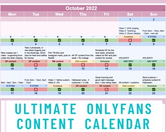 Onlyfans calendar - Etsy Nederland
