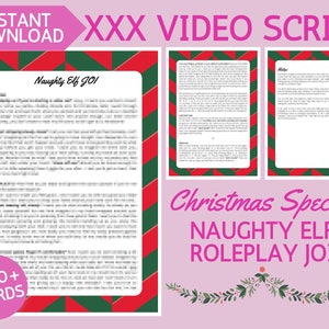 Christmas Video Script - Naughty Elf JOI | for OnlyFans, Fansly, NiteFlirt, Adult Content fan sites and Cam Girl sites