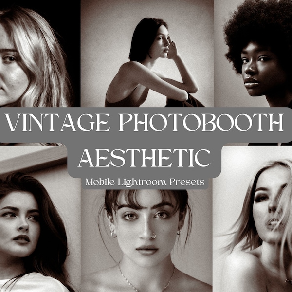VINTAGE PHOTOBOOTH Mobile Lightroom Presets | Influencer Presets | Blogger Presets | Inspired by Booth by BRYANT