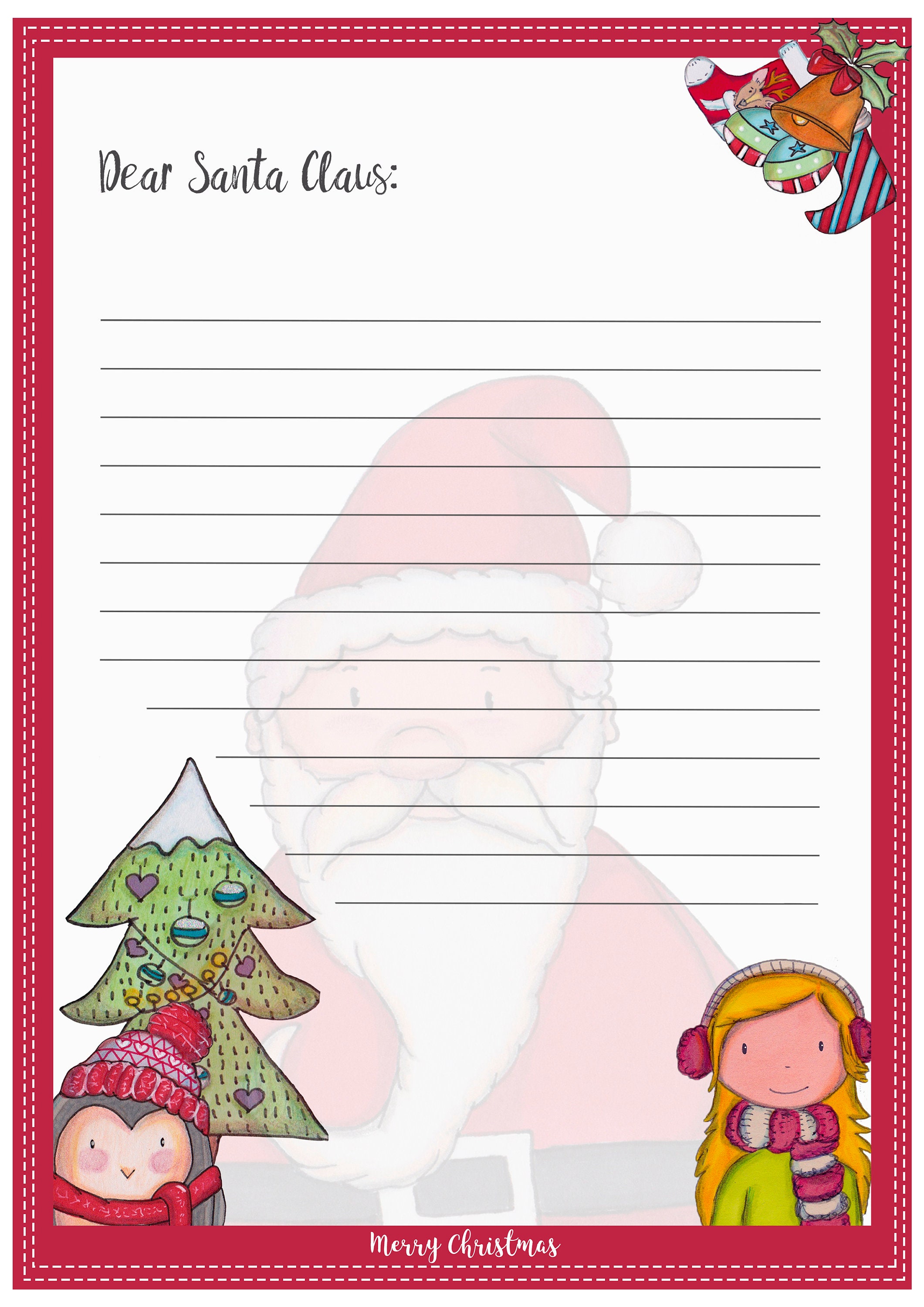 Digital Santa Letter - Etsy