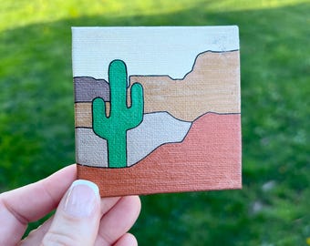 Desert Cactus Painting