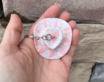 Devil Heart Cowboy Discoball Keychain