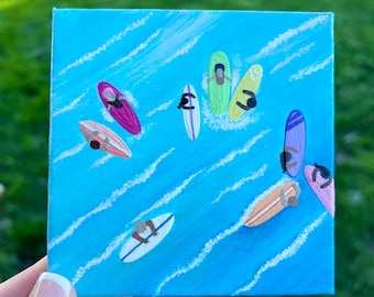 Chill Surfers Painting