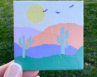 Pastel Desert Themed Painting
