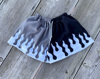 1:1 Reworked Unisex Two Tone Flame Shorts