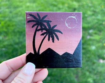 Tropical Beach Scene Painting
