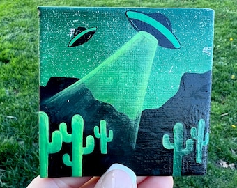 Alien UFO Painting