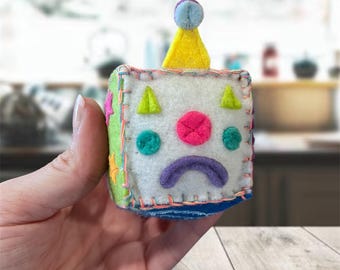 Handmade Sad Clown Pin Cushion