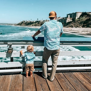 Toddler Aloha Shirt, Daddy & Me Shirts, Parent Child Matching Shirts, Matching Shirts, Daddy and Me Shirts, Summer Shirt, Button Up Shirt