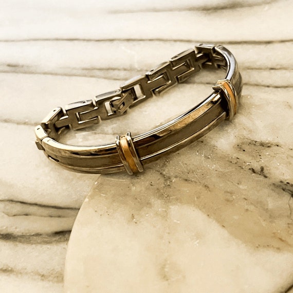 Vintage Anne Klein Watchband Bracelet - Silver an… - image 4