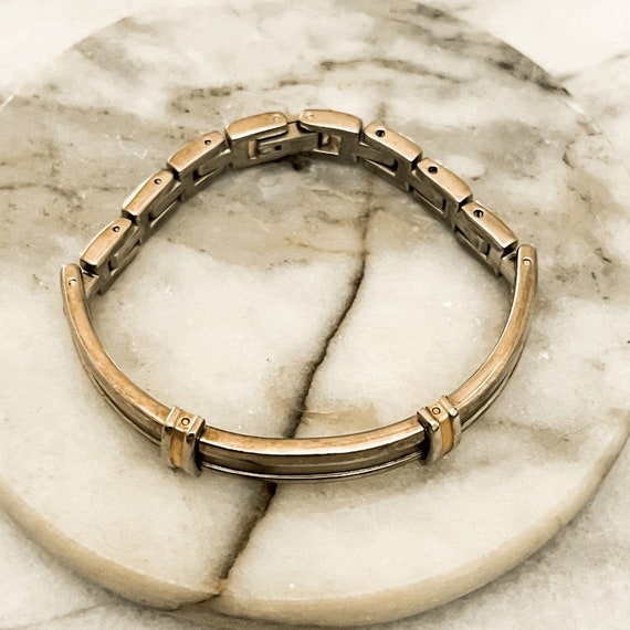 Vintage Anne Klein Watchband Bracelet - Silver an… - image 2