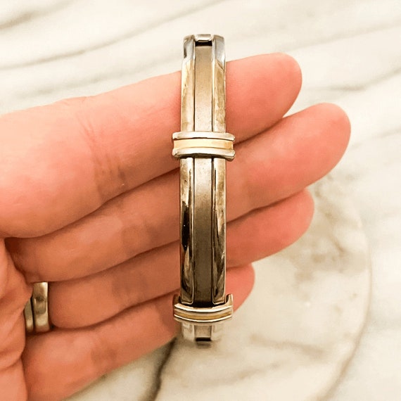 Vintage Anne Klein Watchband Bracelet - Silver an… - image 3