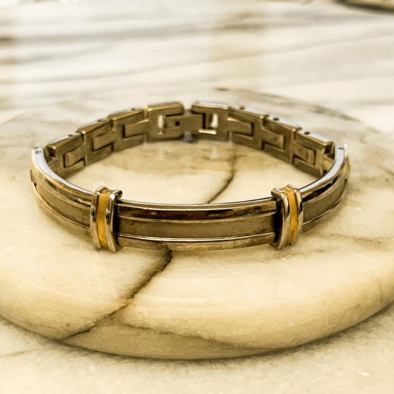 Vintage Anne Klein Watchband Bracelet - Silver an… - image 1