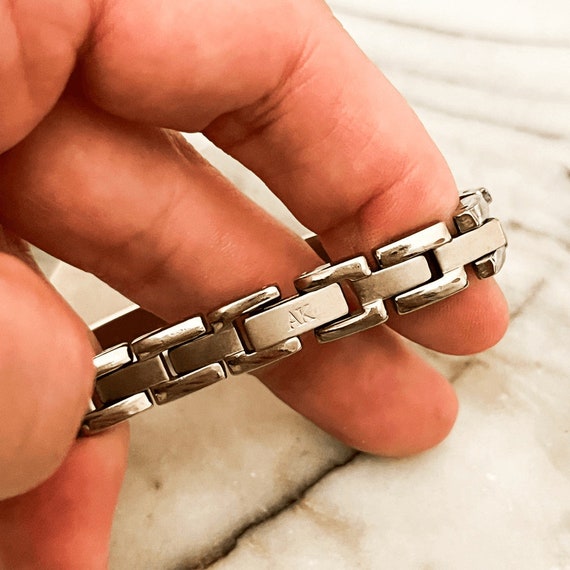 Vintage Anne Klein Watchband Bracelet - Silver an… - image 5