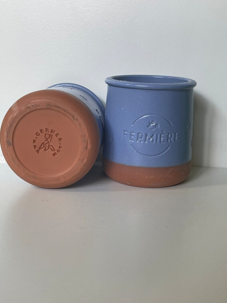 La Fermière Yogurt Pots Limited Edition Periwinkle Etsy
