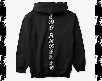 LA "LOS ANGELES" Hoodie/Sudadera / Diseño / Streetwear / Gimnasio / (Diseño Premium)