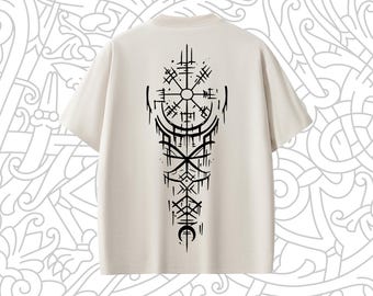 El vikingo Vegvisir ᛉᛇ Camiseta premium