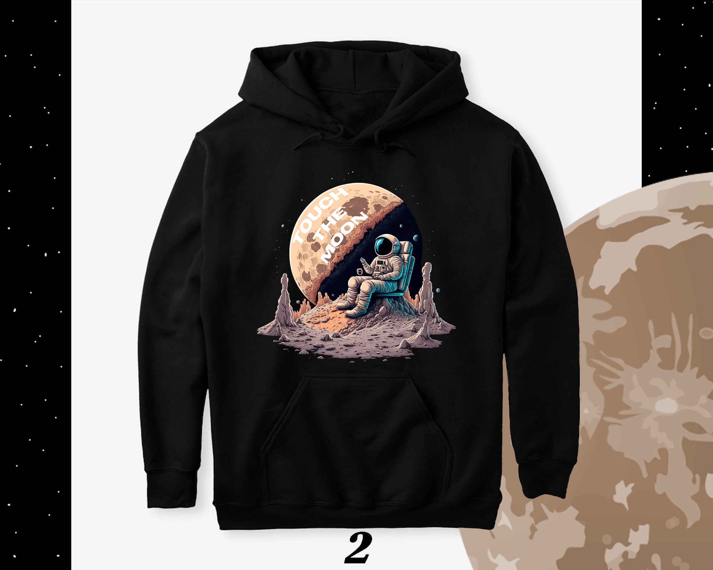 Astronaut mowing the moon hoodie discount
