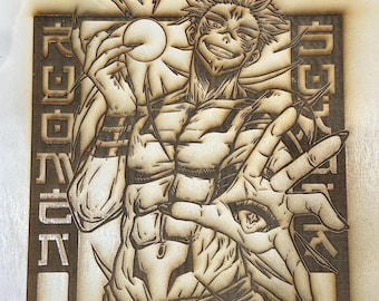 Custom Anime Logo/Scene - Otaku Wall Art - Personalized Wooden Sign - Perfect Fan Gift - Any Anime