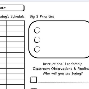 Principal Planner 2 page per day Ready to Print
