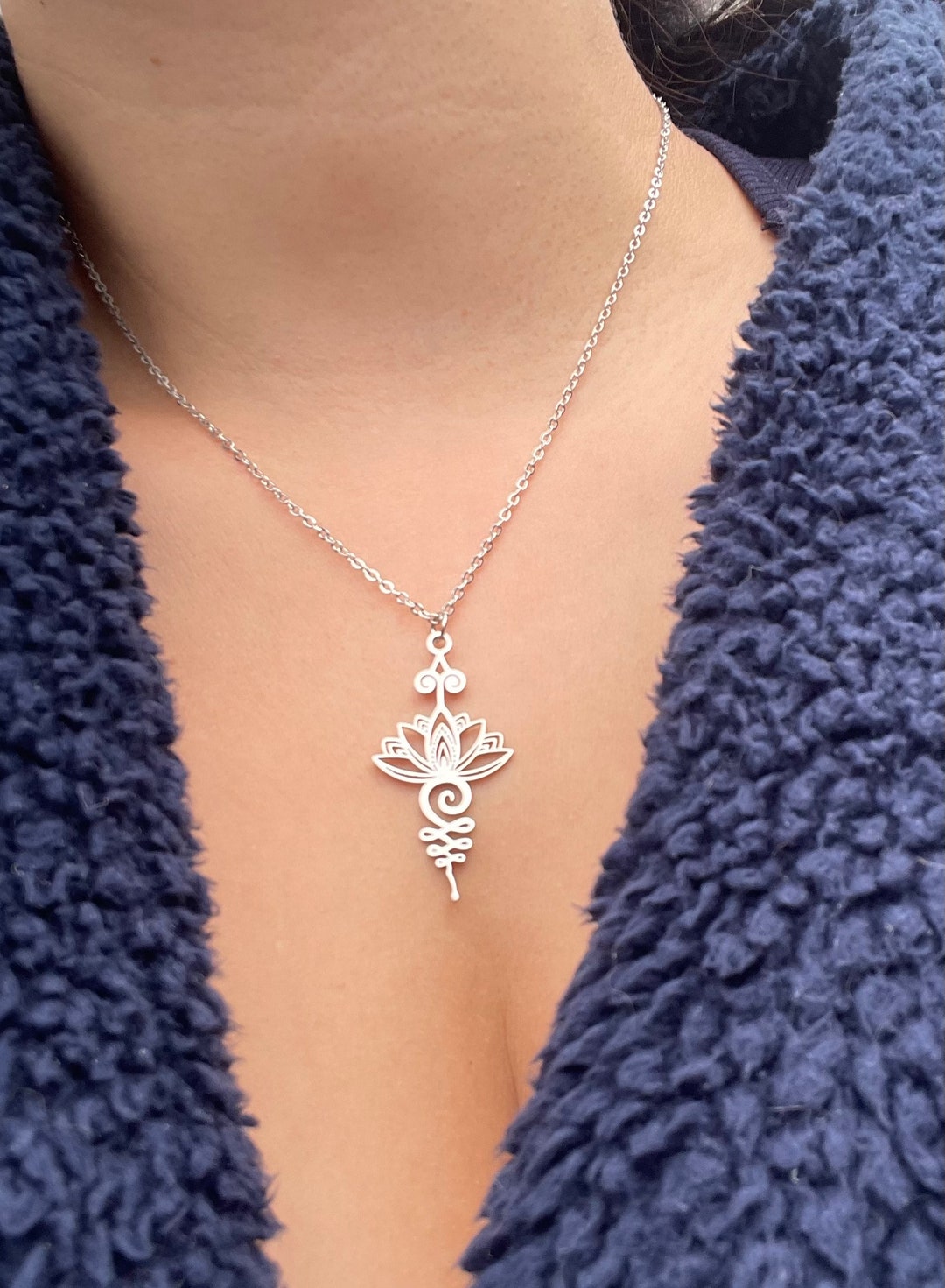 Lotus Leaves Necklace, Rainbow