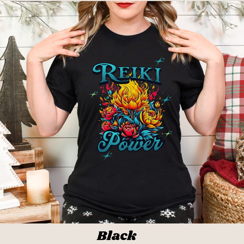 Reiki Power Meditation Shirt, Yoga T-shirt,namaste Shirt, Reiki Zen ...