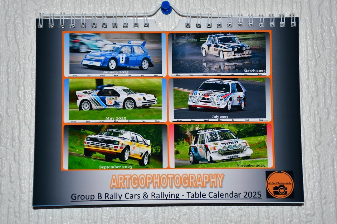 Group B Rallying Calendar A5 Desk / Wall Calendar 2025 - Etsy