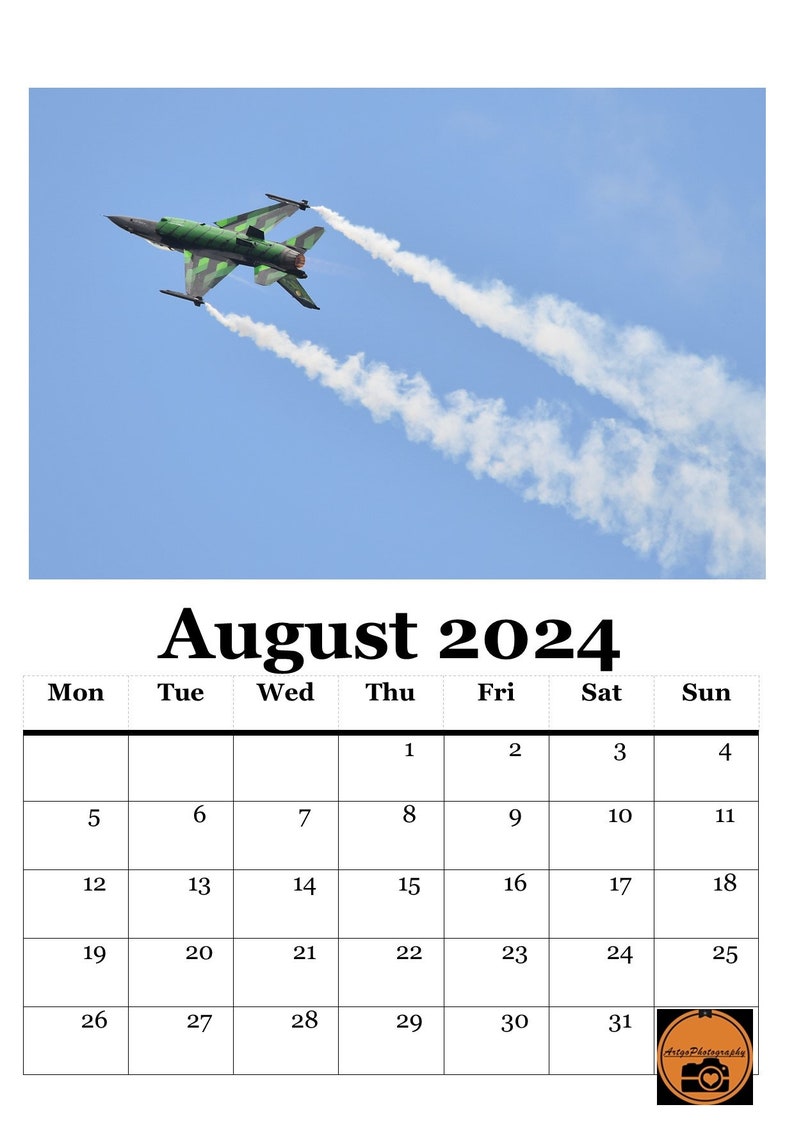 Military Fast Jets A4 Calendar 2024 Etsy
