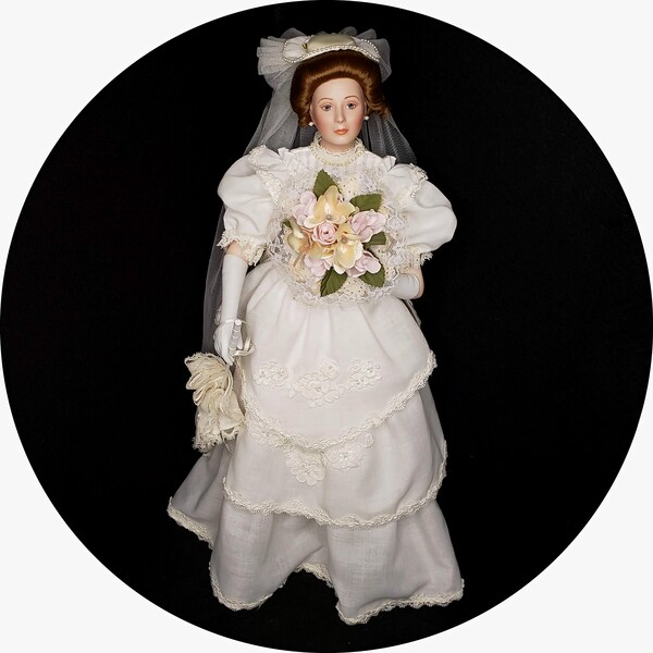 Porcelain Bride Doll Etsy