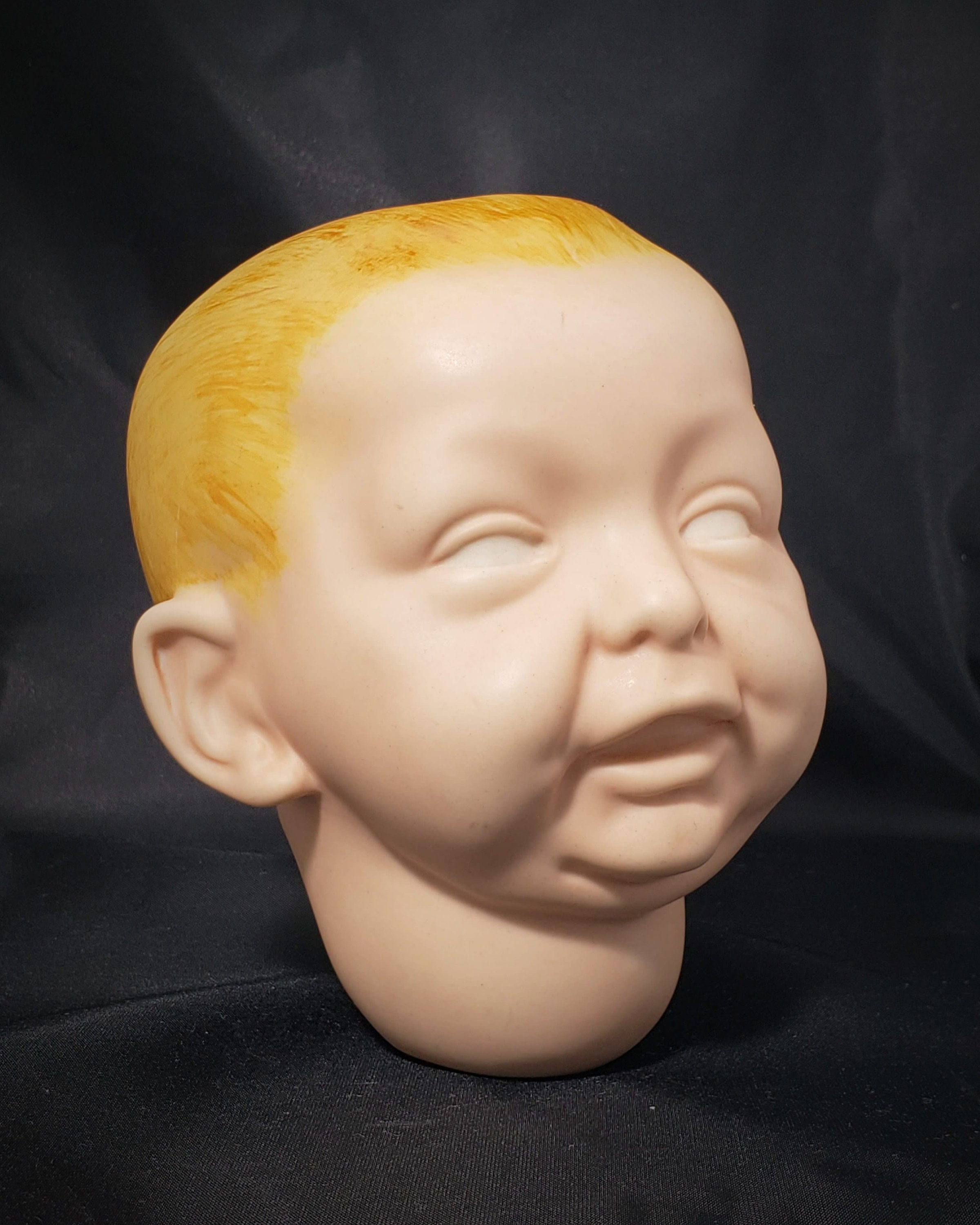 Biscuit Vintage Reproduction Doll Head Character Kaiser Boy Etsy